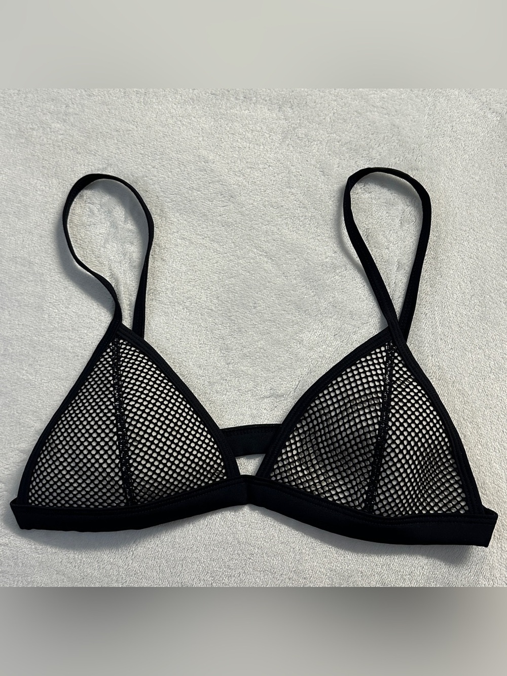 TRIANGL women's b&w triangle bikini top, S.